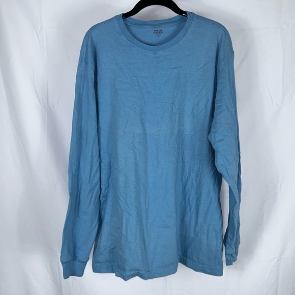 Falls Creek Shirt Long Sleeve Pull Over Crewneck Light Weight Layer Tee Shirt - Picture 7 of 8